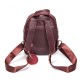 Женская сумка-рюкзак из натуральной кожи + замши ALEX RAI 2058 бордовый
