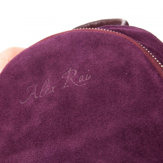 Женская сумка-рюкзак из натуральной кожи + замши ALEX RAI 2058 бордовый