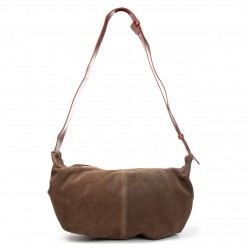 Жіноча сумка з натуральної шкіри + замші ALEX RAI 3035 хакі