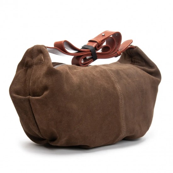 Жіноча сумка з натуральної шкіри + замші ALEX RAI 3035 хакі