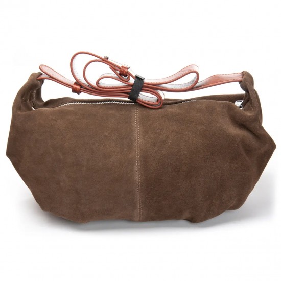 Жіноча сумка з натуральної шкіри + замші ALEX RAI 3035 хакі