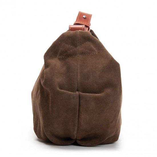 Жіноча сумка з натуральної шкіри + замші ALEX RAI 3035 хакі