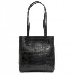 Женская сумка из натуральной кожи ALEX RAI 9384-1 крокодил черный