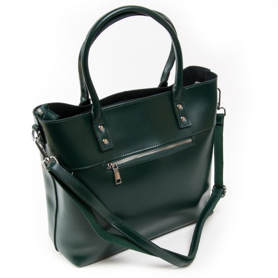 Женская сумка из натуральной кожи ALEX RAI 8776 зеленый