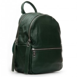 Женский рюкзак из натуральной кожи ALEX RAI 95517-9 зеленый