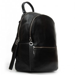 Женский рюкзак из натуральной кожи ALEX RAI 95517-9 черный