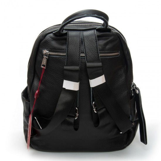 Женский рюкзак из натуральной кожи ALEX RAI 95517-9 черный