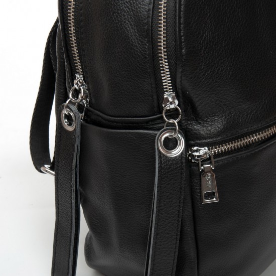 Женский рюкзак из натуральной кожи ALEX RAI 95517-9 черный