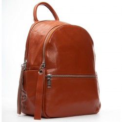 Женский рюкзак из натуральной кожи ALEX RAI 95517-9 коричневый
