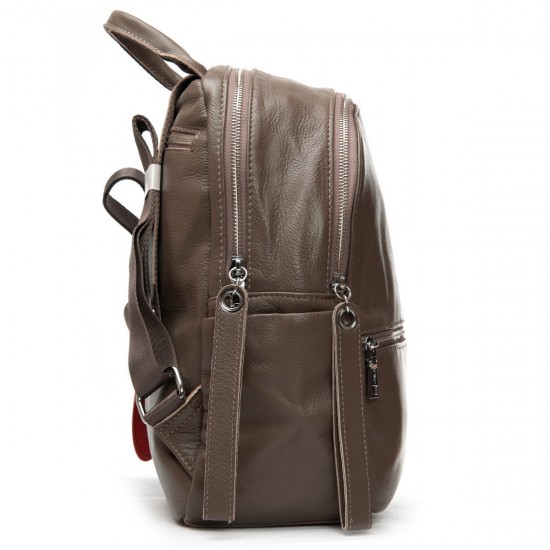Женский рюкзак из натуральной кожи ALEX RAI 95517-9 хаки