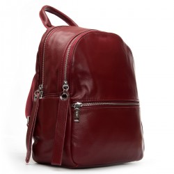 Женский рюкзак из натуральной кожи ALEX RAI 95517-9 бордовый