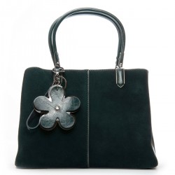 Женская сумка из натуральной кожи + замши ALEX RAI 385 зеленый