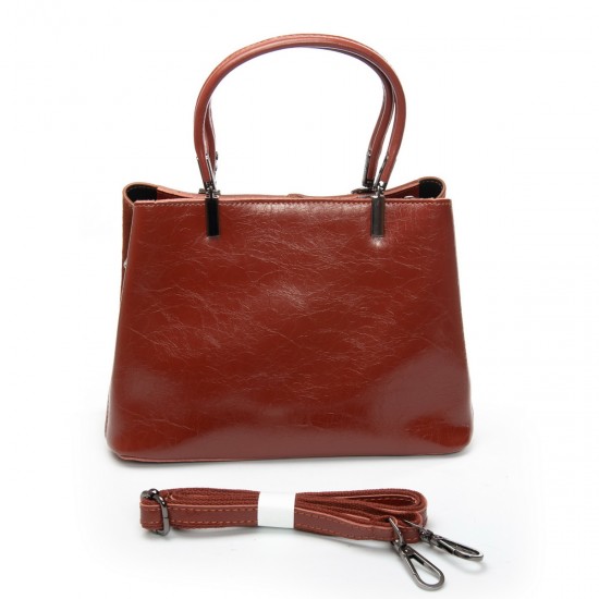 Женская сумка из натуральной кожи + замши ALEX RAI 385 коричневый