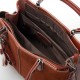 Женская сумка из натуральной кожи + замши ALEX RAI 385 коричневый