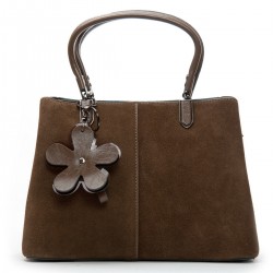 Женская сумка из натуральной кожи + замши ALEX RAI 385 хаки