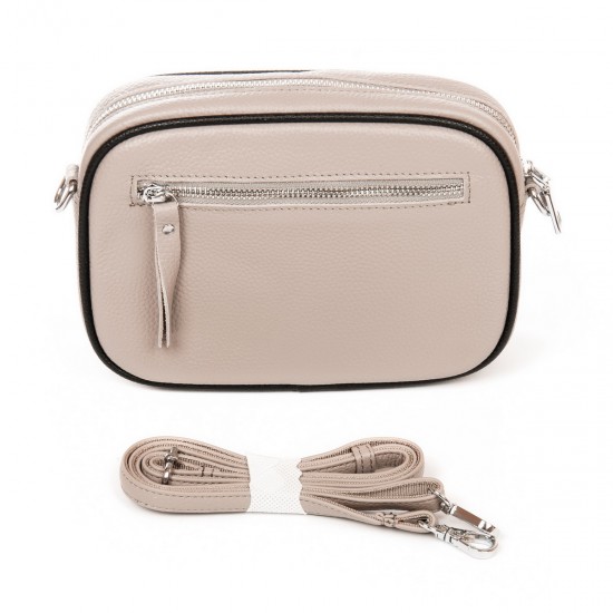 Женская сумочка из натуральной кожи ALEX RAI F-5507 светло-серый