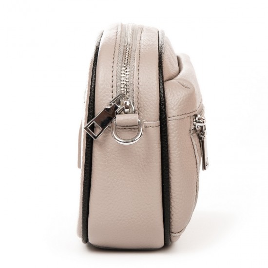 Женская сумочка из натуральной кожи ALEX RAI F-5507 светло-серый