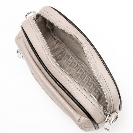 Женская сумочка из натуральной кожи ALEX RAI F-5507 светло-серый