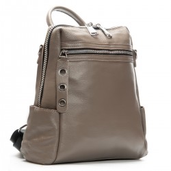 Рюкзак жіночий з натуральної шкіри ALEX RAI 8781-9 сірий