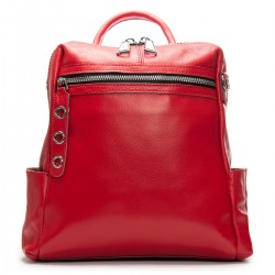 Рюкзак жіночий з натуральної шкіри ALEX RAI 8781-9 червоний