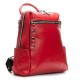 Рюкзак жіночий з натуральної шкіри ALEX RAI 8781-9 червоний