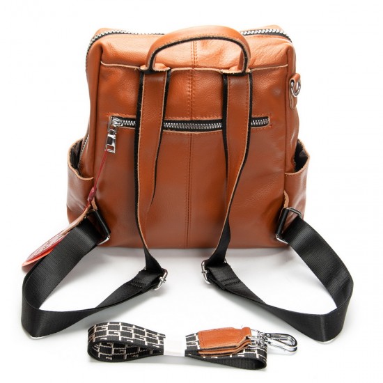 Рюкзак жіночий з натуральної шкіри ALEX RAI 8781-9 коричневий