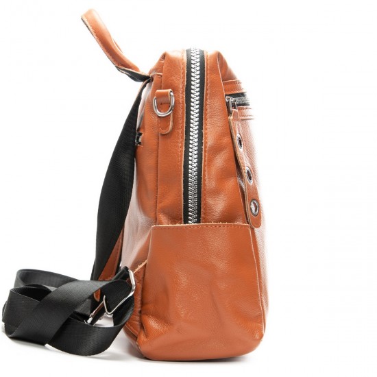 Рюкзак жіночий з натуральної шкіри ALEX RAI 8781-9 коричневий