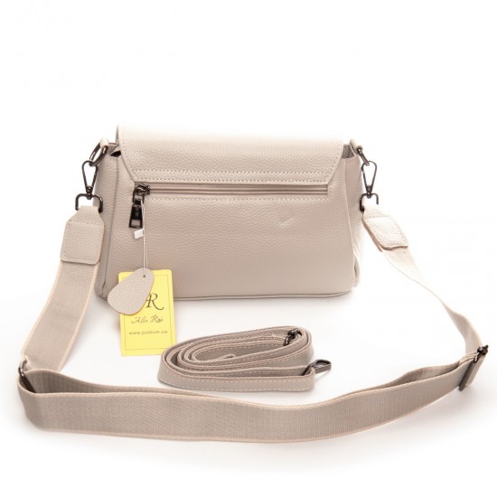 Жіноча сумка з натуральної шкіри ALEX RAI 99118 бежевий