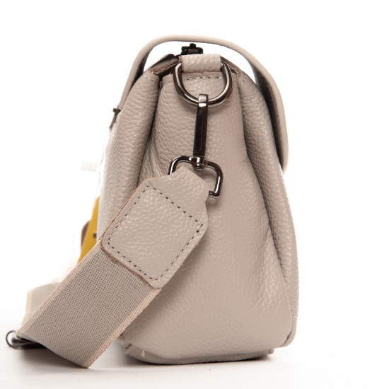 Жіноча сумка з натуральної шкіри ALEX RAI 99118 бежевий