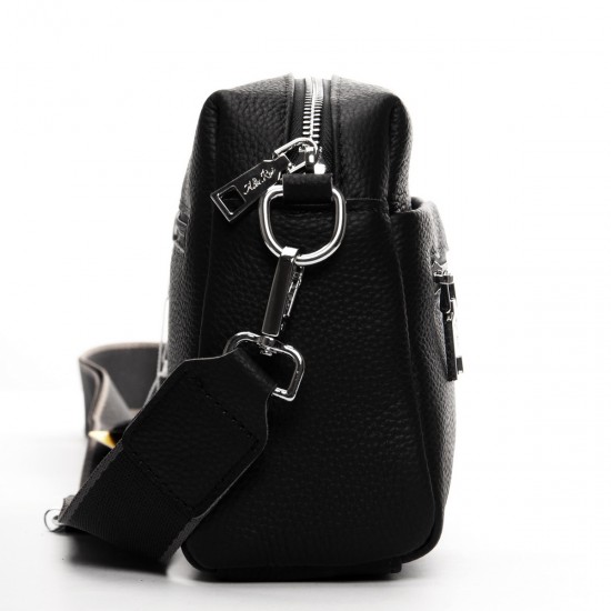 Жіноча сумочка з натуральної шкіри ALEX RAI 99122 чорний