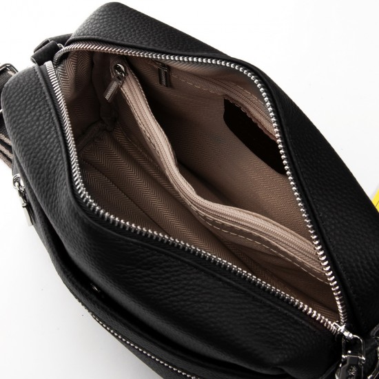 Жіноча сумочка з натуральної шкіри ALEX RAI 99122 чорний