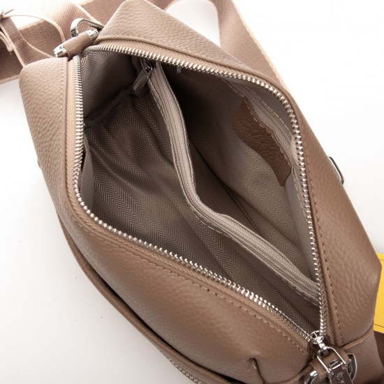 Жіноча сумочка з натуральної шкіри ALEX RAI 99122 хакі