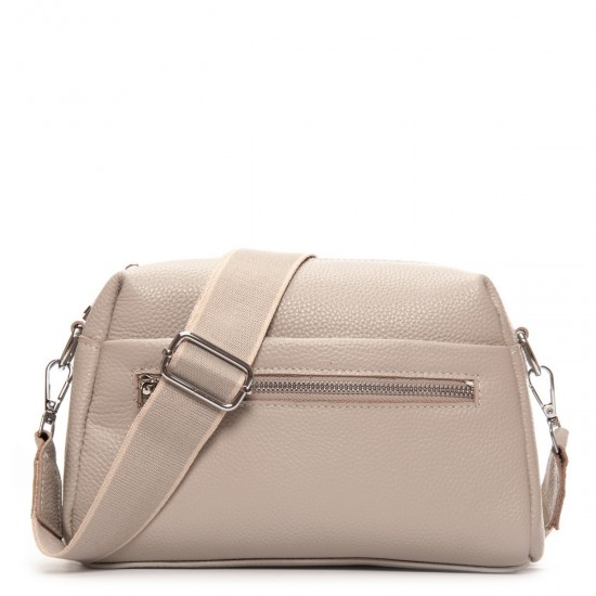 Жіноча сумочка з натуральної шкіри ALEX RAI 99122 бежевий