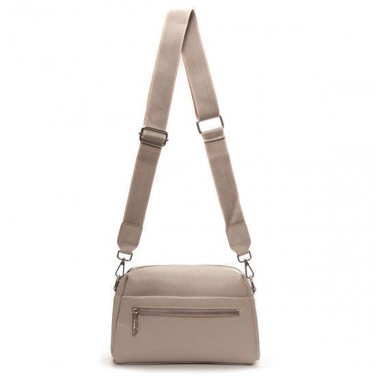 Жіноча сумочка з натуральної шкіри ALEX RAI 99122 бежевий