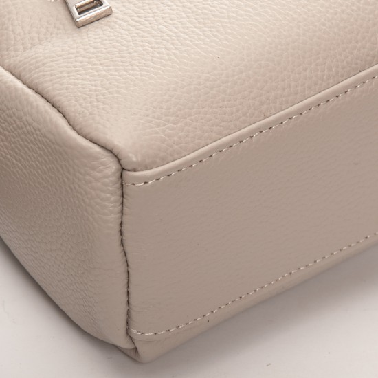 Жіноча сумочка з натуральної шкіри ALEX RAI 99122 бежевий