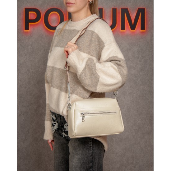 Жіноча сумочка з натуральної шкіри ALEX RAI 99122 білий