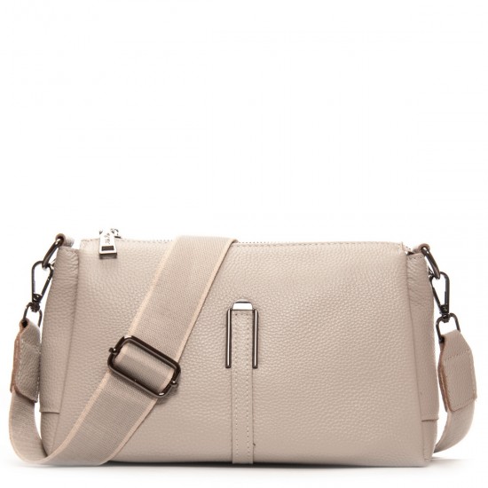 Жіноча сумочка з натуральної шкіри ALEX RAI 99105-2 бежевий