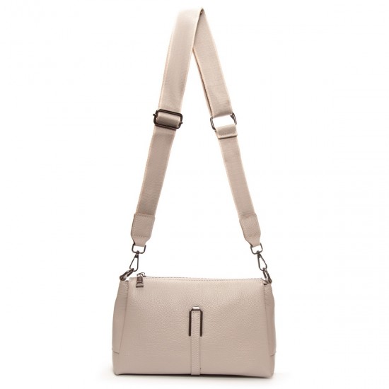 Жіноча сумочка з натуральної шкіри ALEX RAI 99105-2 бежевий