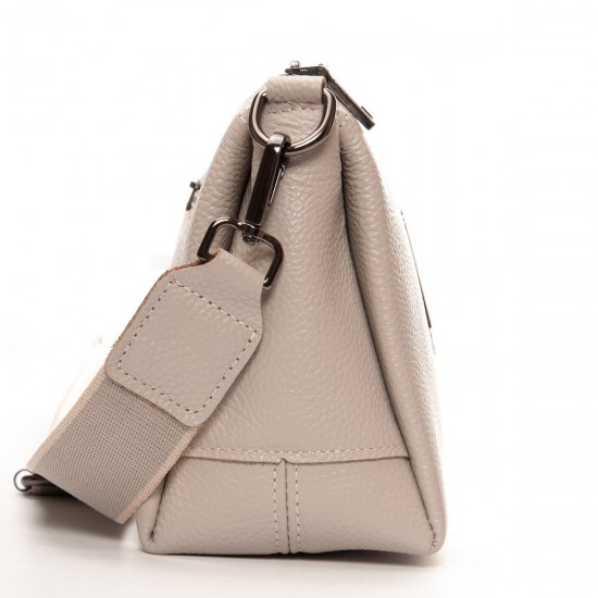 Жіноча сумочка з натуральної шкіри ALEX RAI 99105-2 бежевий