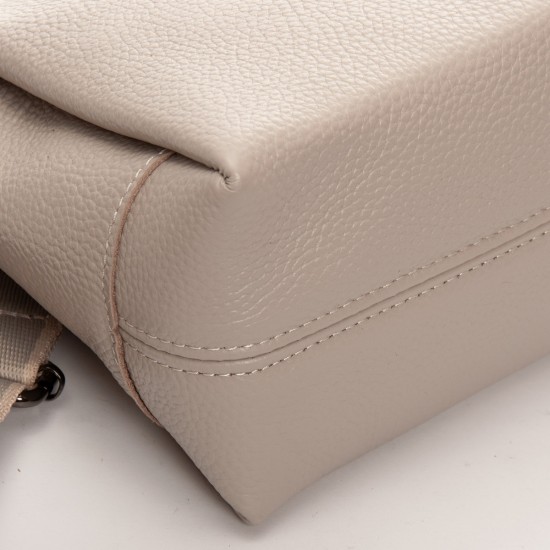 Жіноча сумочка з натуральної шкіри ALEX RAI 99105-2 бежевий