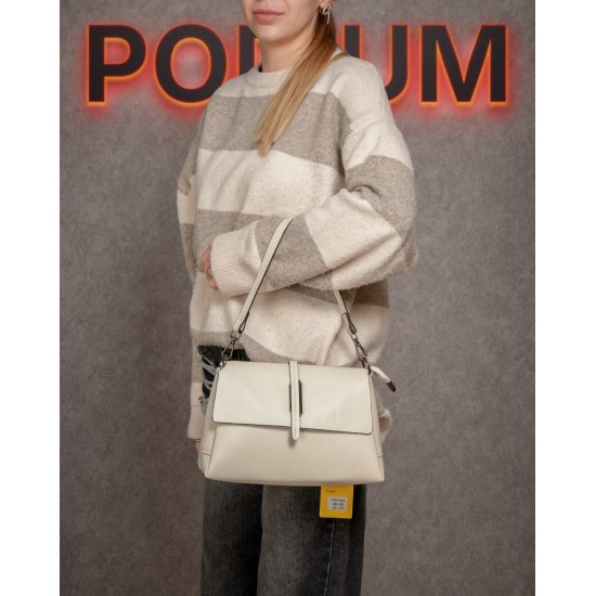 Женская сумка из натуральной кожи ALEX RAI 99104 белый