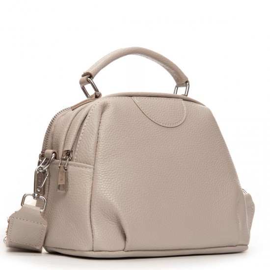 Жіноча сумочка з натуральної шкіри ALEX RAI 99125 бежевий