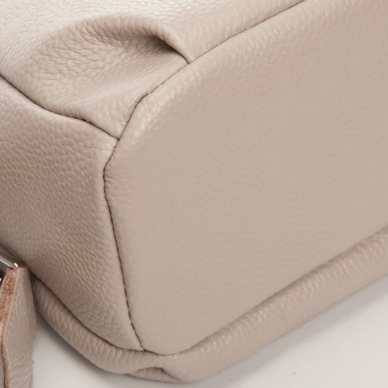 Жіноча сумочка з натуральної шкіри ALEX RAI 99125 бежевий