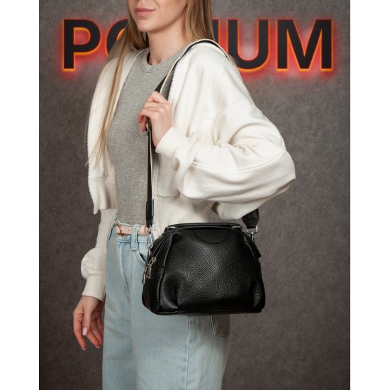 Жіноча сумочка з натуральної шкіри ALEX RAI 99125 чорний