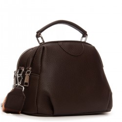 Жіноча сумочка з натуральної шкіри ALEX RAI 99125 кавовий