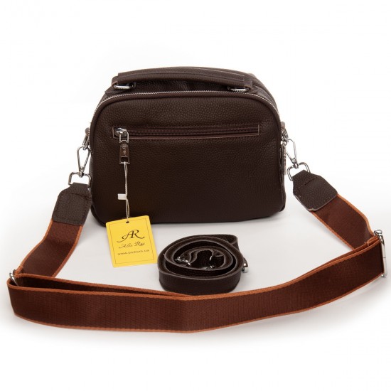 Жіноча сумочка з натуральної шкіри ALEX RAI 99125 кавовий