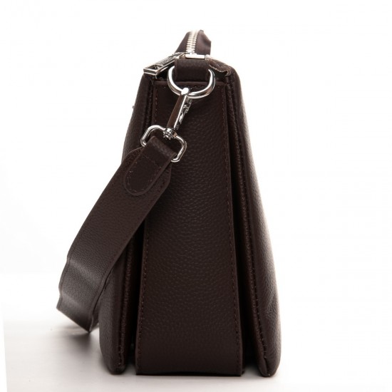 Жіноча сумка з натуральної шкіри ALEX RAI 2087 кавовий