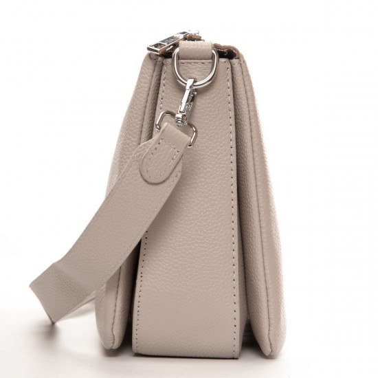 Жіноча сумка з натуральної шкіри ALEX RAI 2087 бежевий