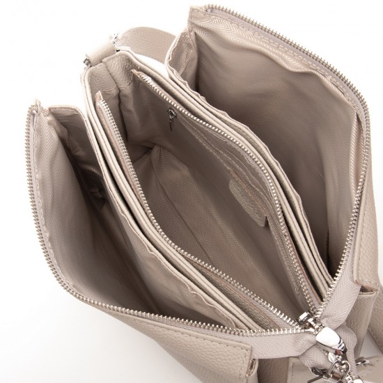 Жіноча сумка з натуральної шкіри ALEX RAI 2087 бежевий