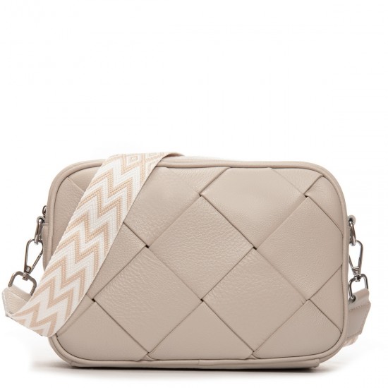 Жіноча сумка з натуральної шкіри ALEX RAI 6616 бежевий